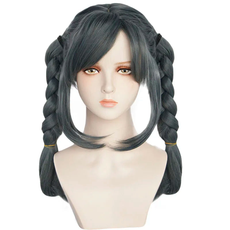 ANOGOL Danganronpa Enoshima Junko Cosplay Wig – Long Pink Synthetic Wig with Adjustable Cap for Halloween & Anime Parties