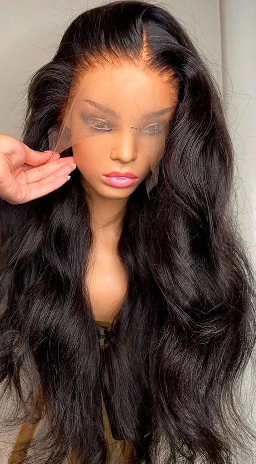 Body Wave 360 Lace Frontal Wig – 13x6 Transparent Lace, 26+ Inch, Pre-Plucked Hairline with Baby Hair, 180% Density