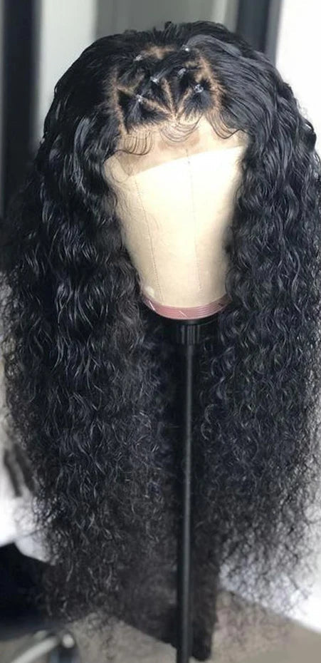 32-Inch Deep Wave Indian Lace Front Wig – Transparent HD Lace, 13x6, 13x4, and 4x4 Options