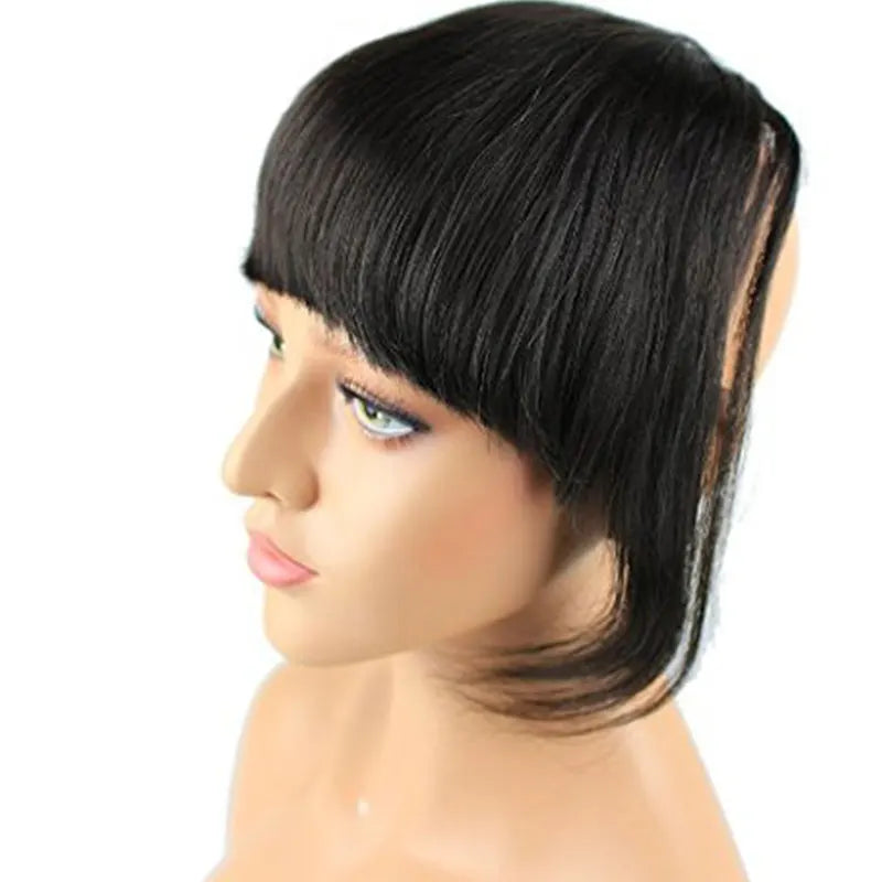 100% Virgin Human Hair Clip-In Fringe – Straight, Dyeable & Easy-to-Wear