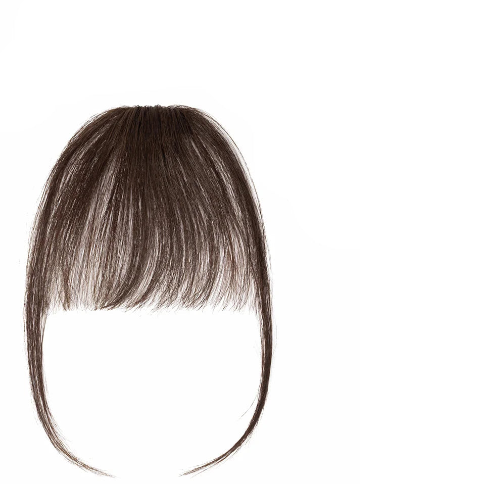 100% Human Hair Thick & Air Bangs – Clip-In Hairpiece for Natural & Elegant Style