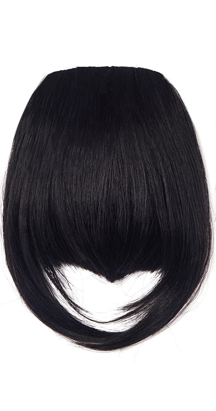 Blunt Bangs Clip-In Hair Extension – Soft Kanekalon Synthetic Hair for Instant Volume & Style