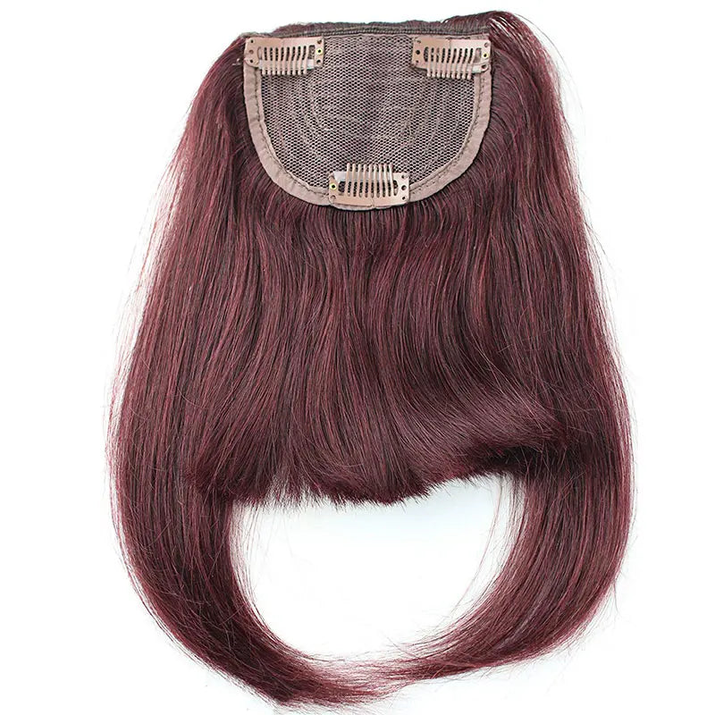 100% Virgin Human Hair Clip-In Fringe – Straight, Dyeable & Easy-to-Wear