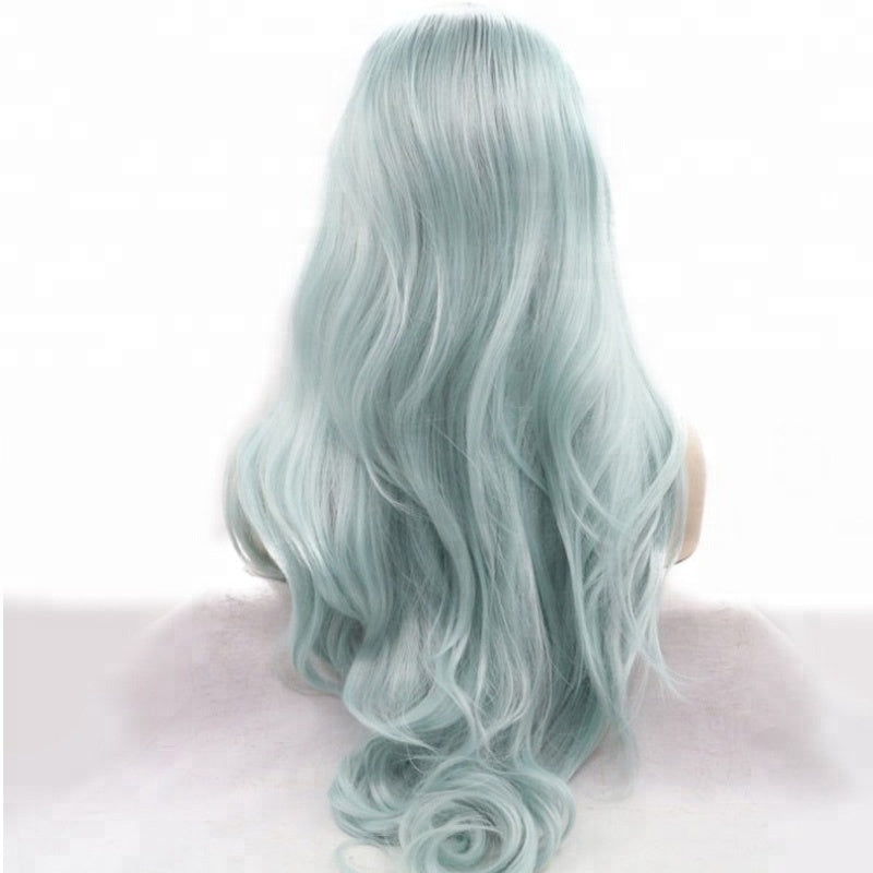 High-Temperature Silk Realistic Hair Cover – Long, Natural Growth Effect, Star Fashion Style, Suitable for All Skin Tones & Face Shapes