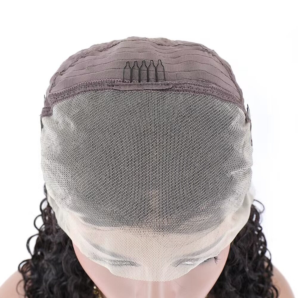 Human Hair Bob Water Wave Wig – Vibrant Orange Red, Short to Medium Length, Heat-Friendly, Stylish and Easy-to-Wear4