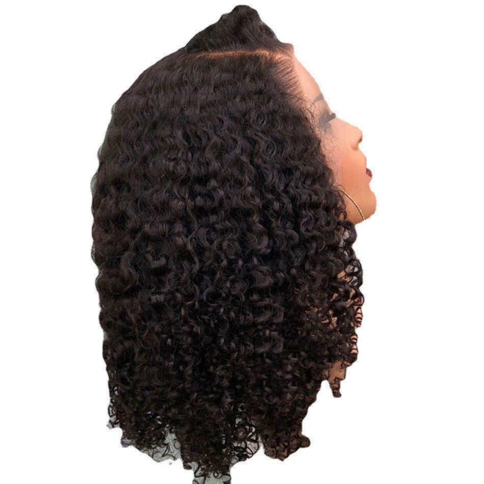 Long Synthetic Wig for Ladies – High-Temperature Fiber with Long Bangs (14-30 Inches)