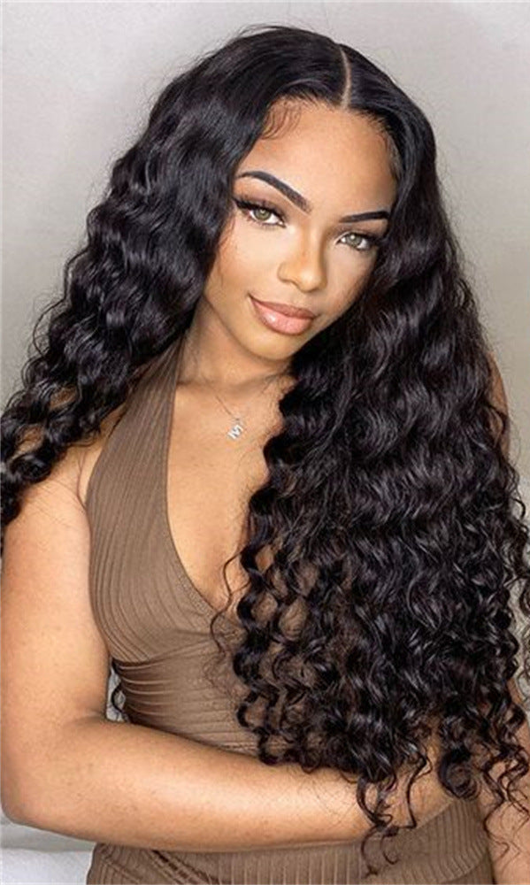 Luxurious 13x4 Lace Front Human Hair Wig - Natural Wavy Look in Various Lengths & Densities