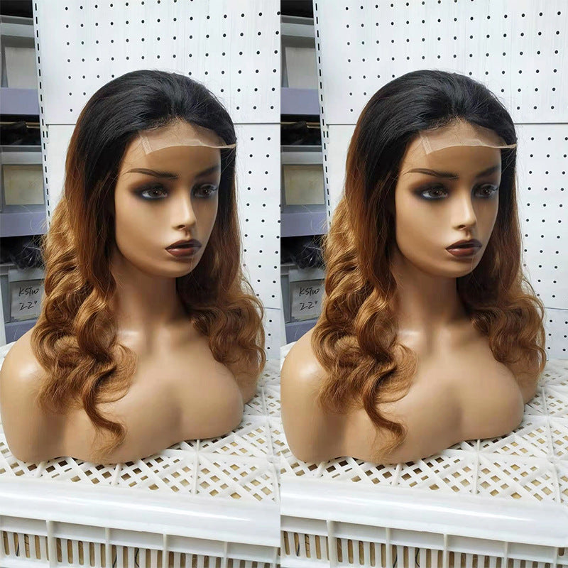 Luxurious Ombre Body Wave Lace Wig – Human Hair 4x4 Closure4