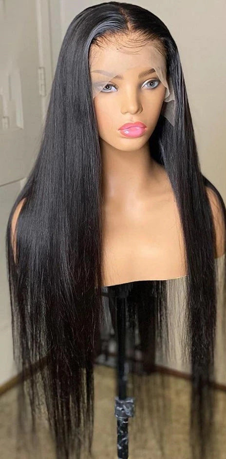 Luxury Front Lace Human Hair Wig - Versatile & Customizable Lengths from 12" to 32"2