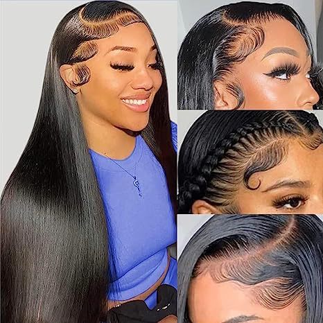 Luxury Front Lace Human Hair Wig - Versatile & Customizable Lengths from 12" to 32"3