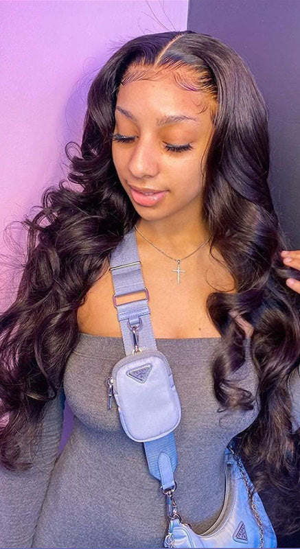 Luxury Loose Deep Wave Lace Front Human Hair Wig | 13x4 Transparent Swiss Lace2