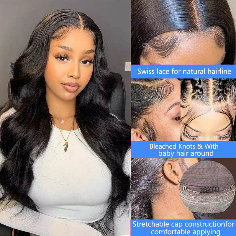 Luxury Loose Deep Wave Lace Front Human Hair Wig | 13x4 Transparent Swiss Lace5