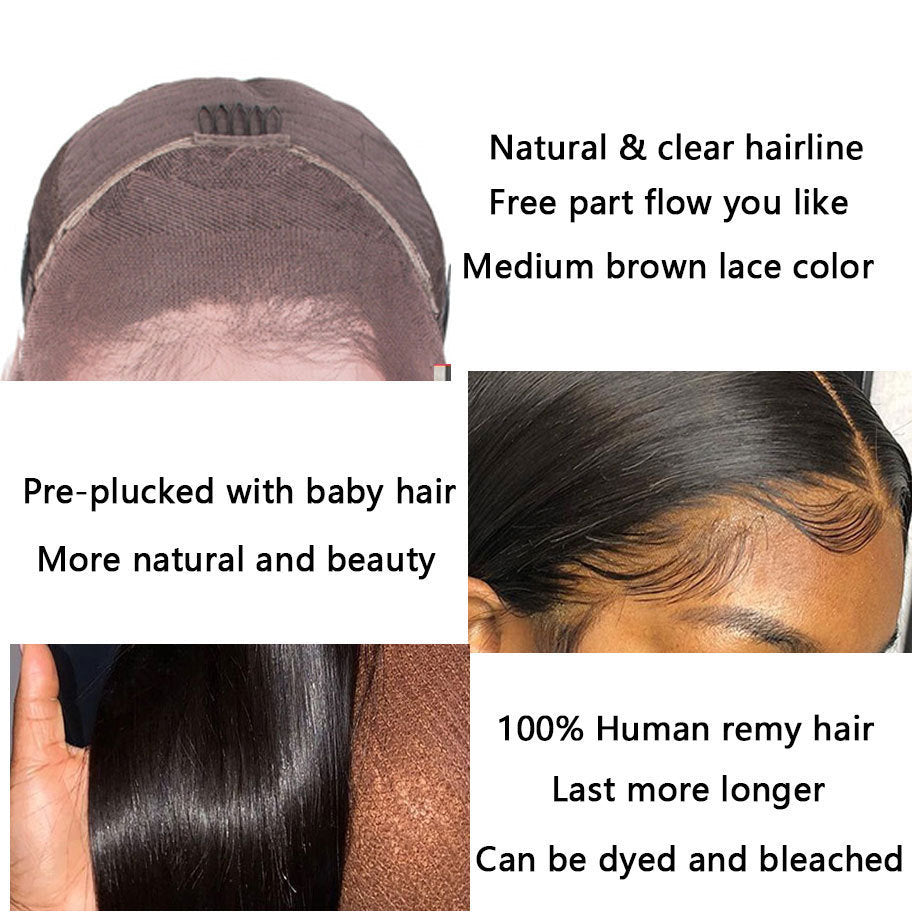Luxury Loose Deep Wave Lace Front Human Hair Wig | 13x4 Transparent Swiss Lace6