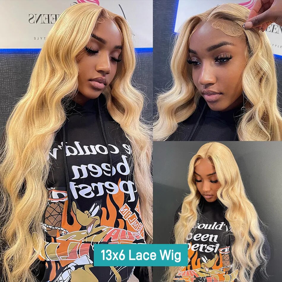 MELODIE 613 Honey Blonde Body Wave Lace Front Wig | 13x6 Transparent Swiss Lace,Hair3