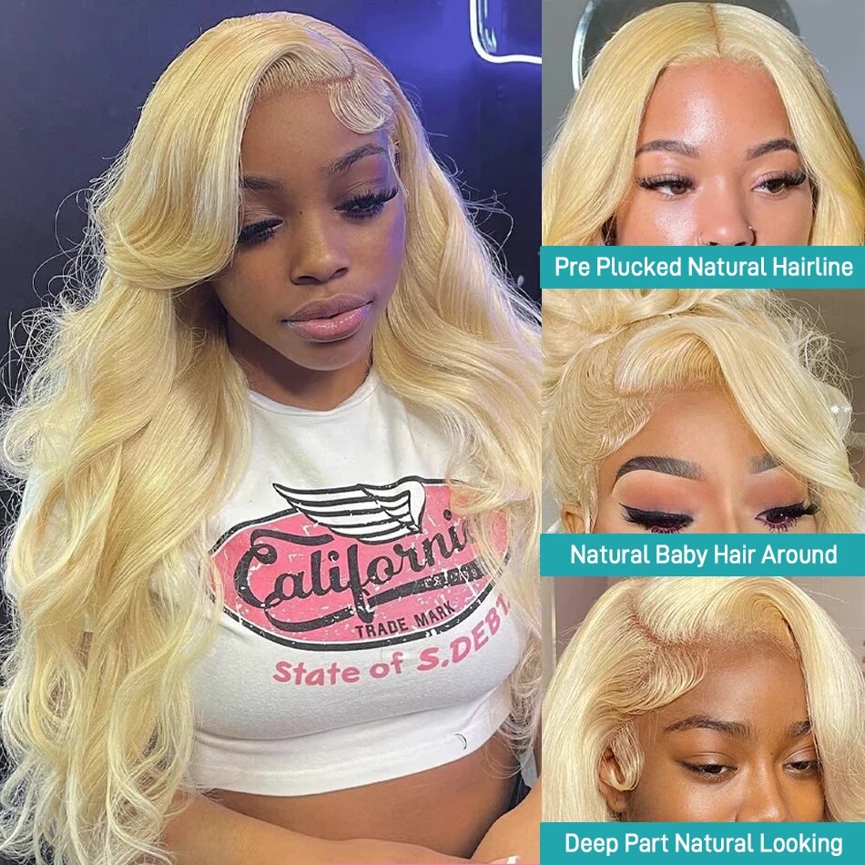 MELODIE 613 Honey Blonde Body Wave Lace Front Wig | 13x6 Transparent Swiss Lace,Hair5