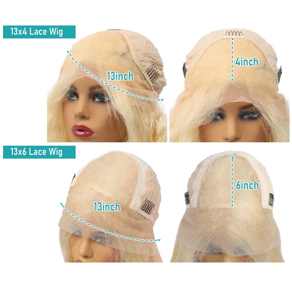 MELODIE 613 Honey Blonde Body Wave Lace Front Wig | 13x6 Transparent Swiss Lace,Hair6