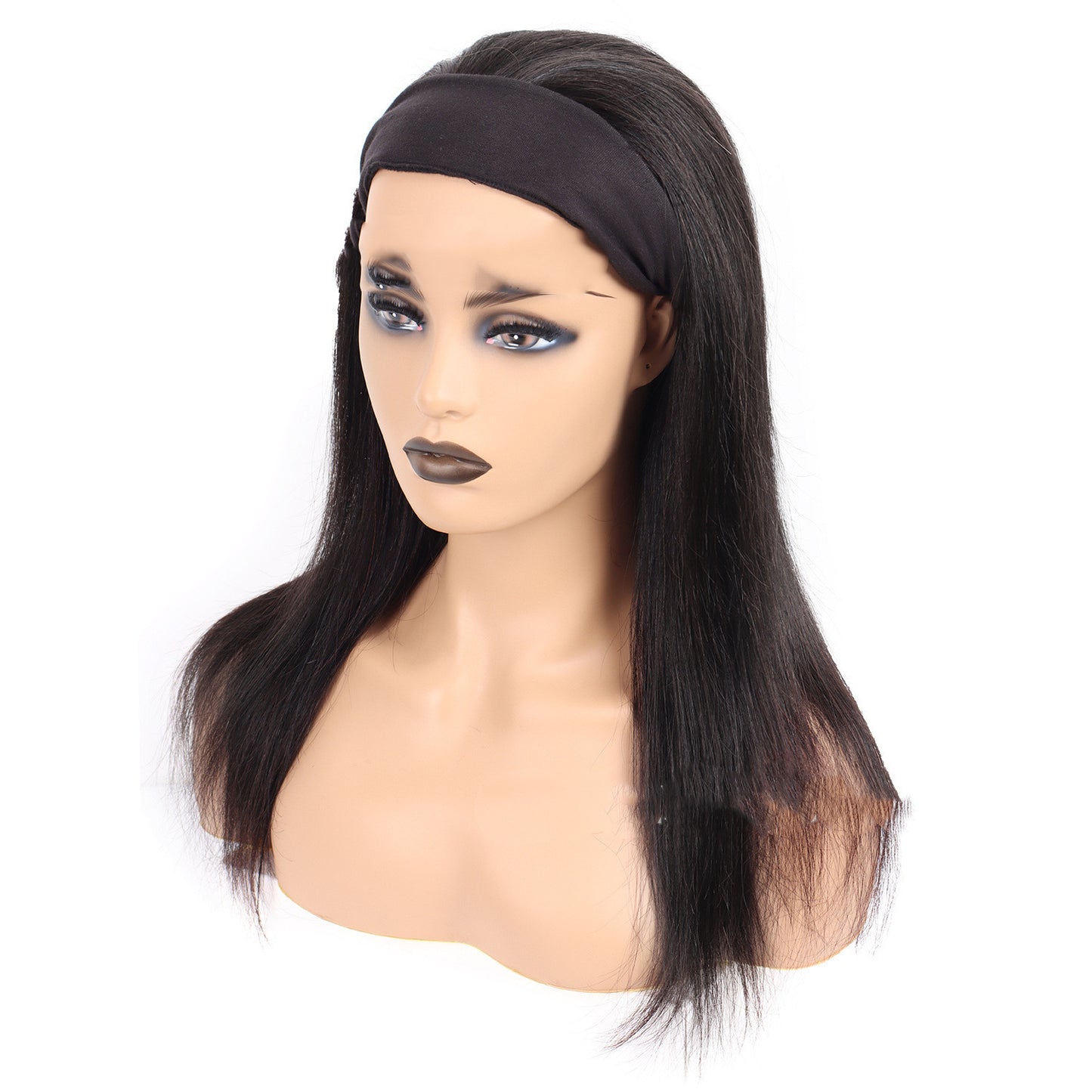 MSJOLI Human Hair Headband Wig - Versatile, Stylish & Heat-Friendly Real Hair Wigs for Ladies, Medium to Long Lengths, Multiple Color Options1