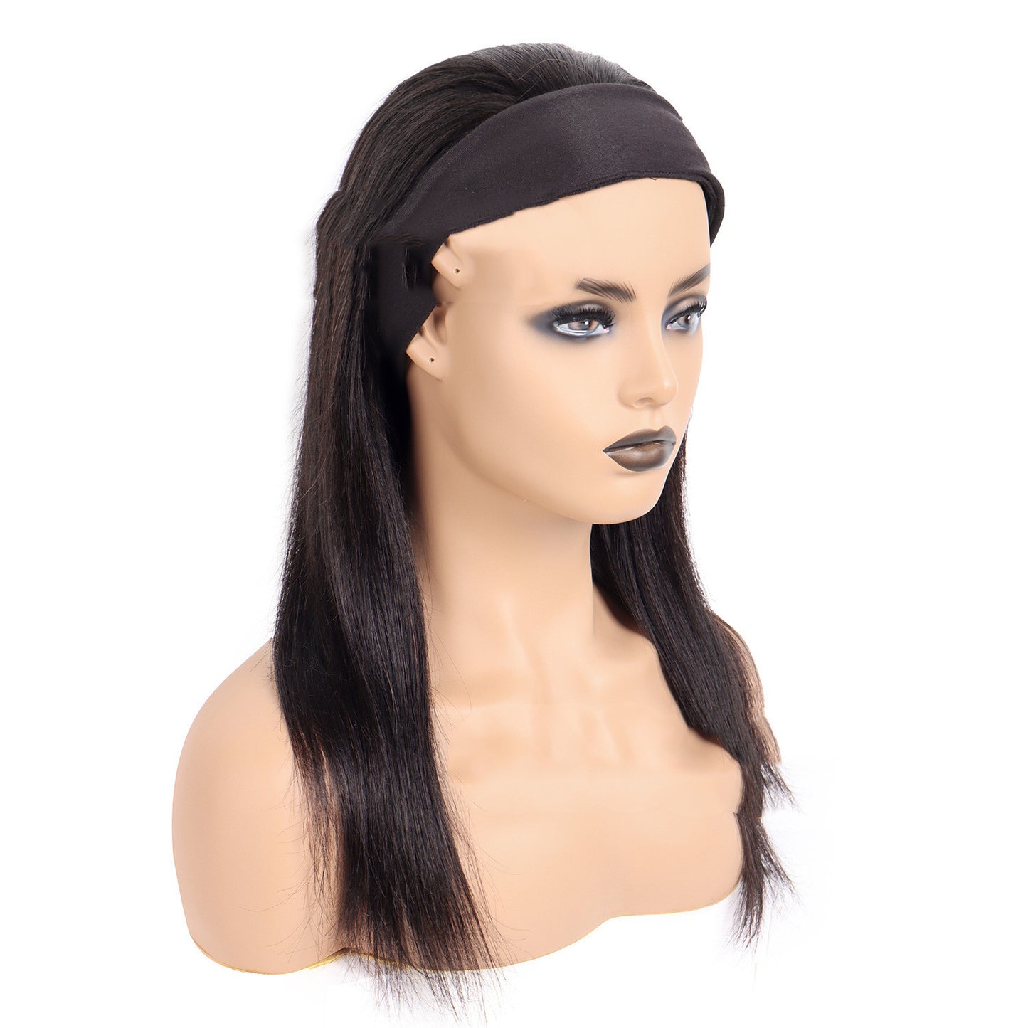 MSJOLI Human Hair Headband Wig - Versatile, Stylish & Heat-Friendly Real Hair Wigs for Ladies, Medium to Long Lengths, Multiple Color Options2