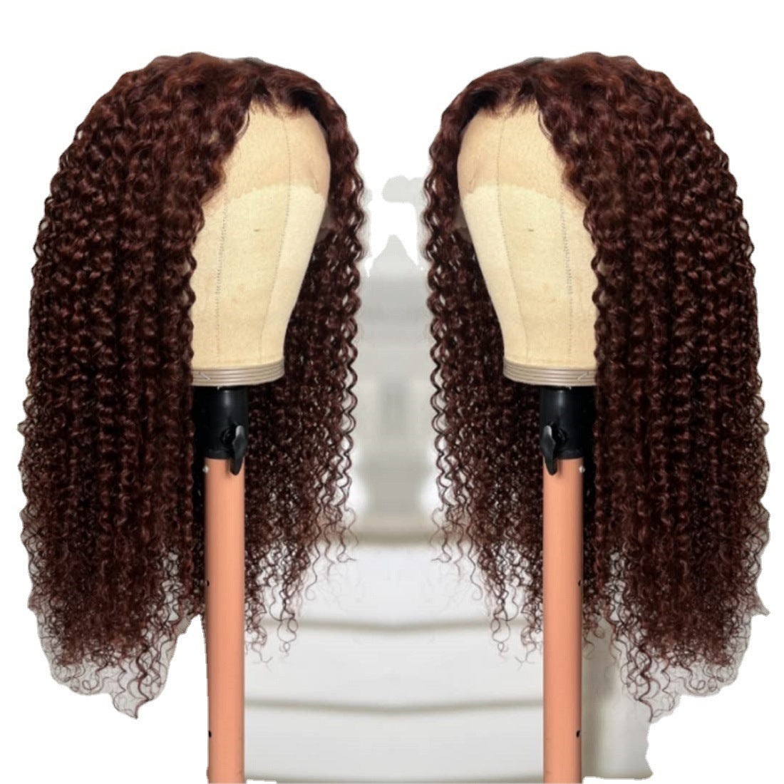 Premium Half-Handmade Long Curly Wig - Hot Dye-Friendly, High-Temperature Fiber
