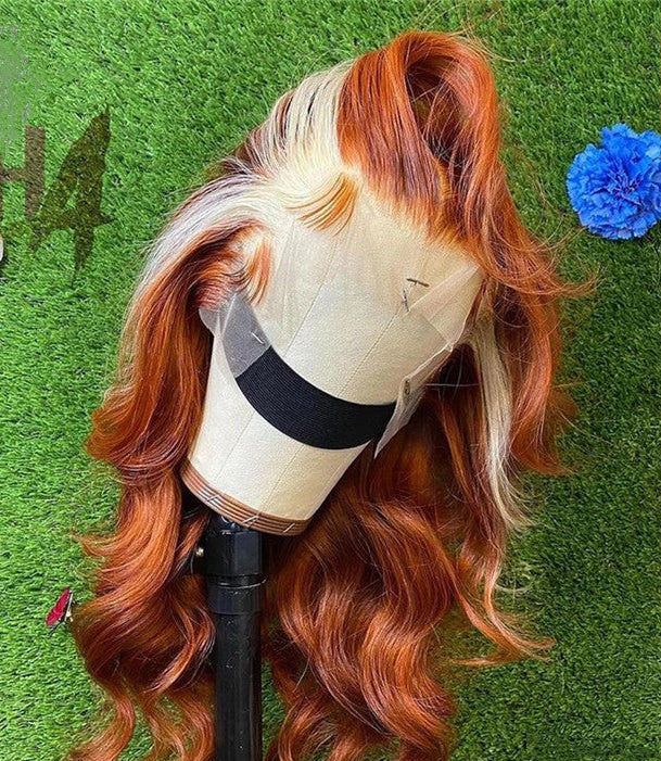 Premium Mixed Color Lace Front Wigs for Ladies | Real Hair, 8-30 Inches, Handcrafted Perfection3