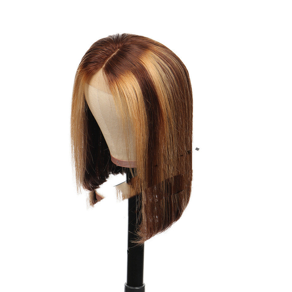 Premium Real Hair Bob Wig in Piano Color | 8-16 Inch Versatile & Stylish1