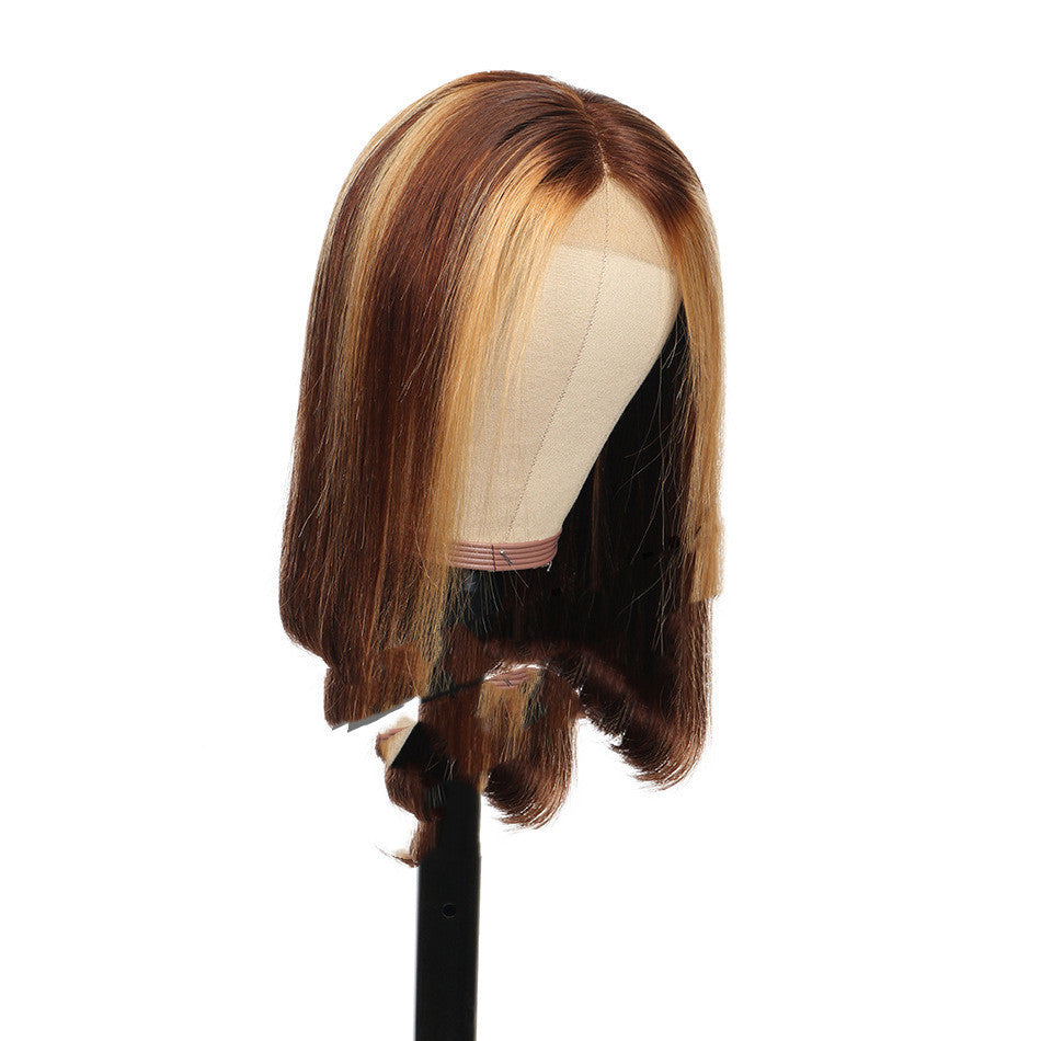 Premium Real Hair Bob Wig in Piano Color | 8-16 Inch Versatile & Stylish4