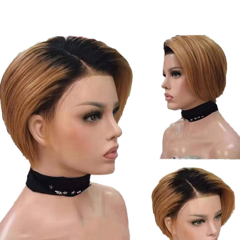 Premium Short Human Hair Wig | Versatile & Dye-Friendly | Hand-Weaved2