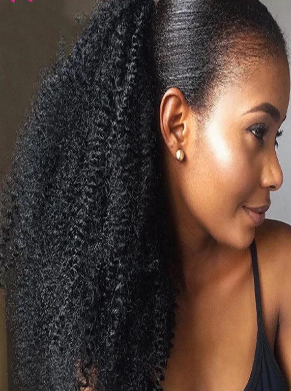 100% Mongolian Kinky Curly Clip-In Hair Extensions – Natural, Perm & Dye Friendly