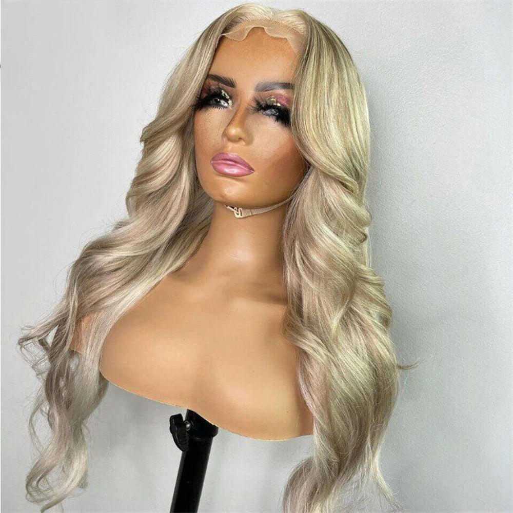 Body Wave T-Part Synthetic Wig – Glueless Transparent Lace Daily Wear Wig