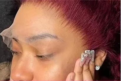 Premium Burgundy Curly Lace Front Wig – 100% Hair, 13x4/13x6 Lace, 26+ Inches, 180%-200% Density