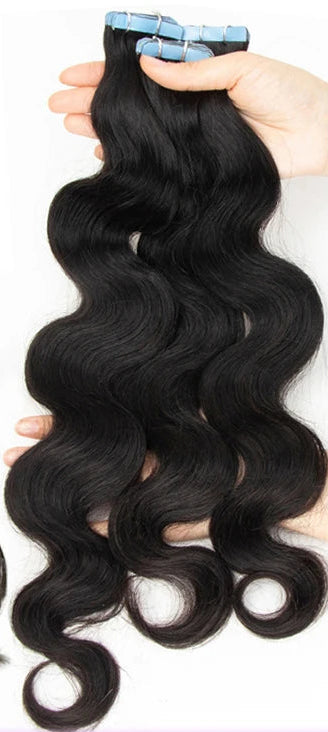 100% Human Hair Body Wave Tape-In Extensions | Long-Lasting, Lightweight & Natural Look