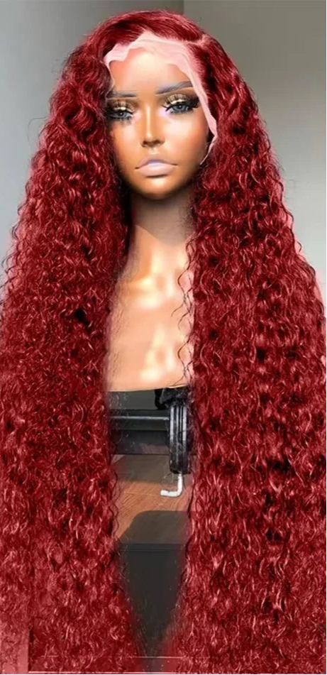 26-Inch Deep Wave Lace Front Wig – Transparent Swiss Lace for Natural Beauty