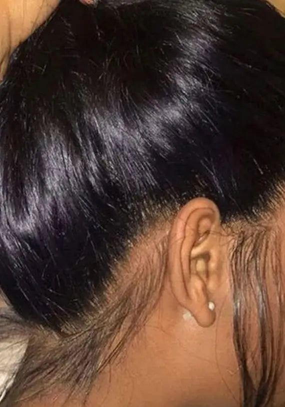 Long Straight Lace Wig – Full Lace, Transparent Swiss Lace, 26+ Inches, 100% Human Hair