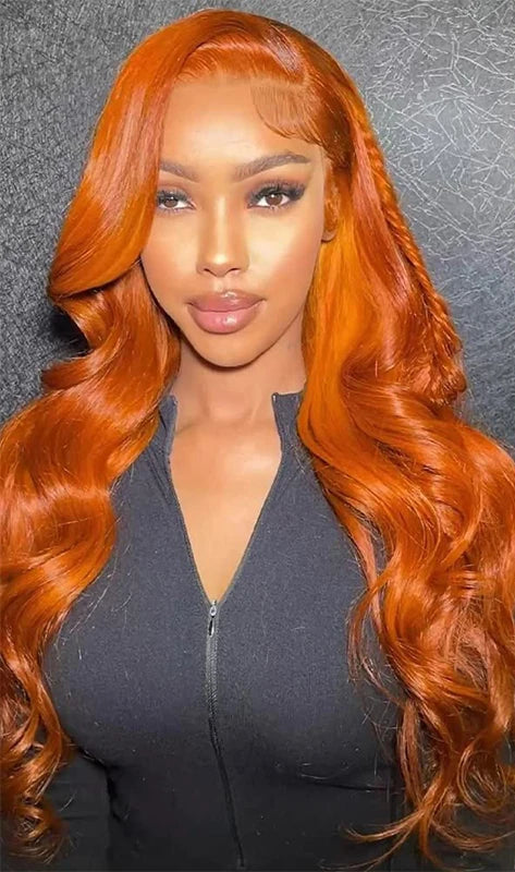 26+ Inch Body Wave Lace Front Wig – Transparent Lace, Natural Human Hair, Long & Voluminous