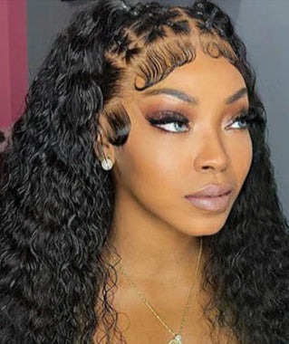 Deep Wave Transparent Lace Wig – Virgin Human Hair, Natural and Voluminous