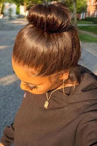 360 Full Lace Bone Straight Wig – Long 26+ Inches Human Hair, Pre-Plucked Hairline