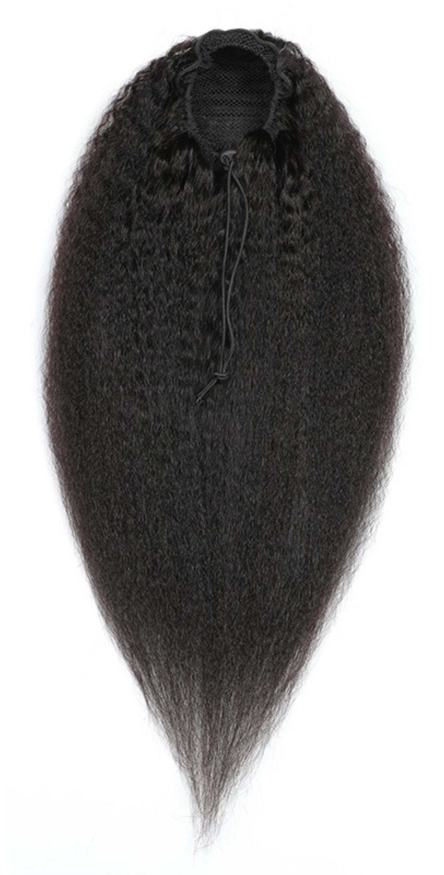 100% Human Hair Kinky Straight Clip-In Extensions – Natural Color, Easy Styling