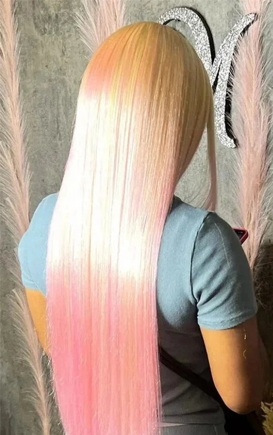 Straight 13x6 Lace Wig – 26+ Inch, Swiss Lace, 100% Human Hair, Permable, Transparent Lace, All Dye Colors