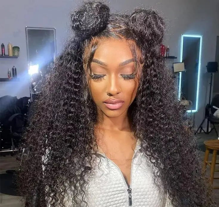 26-Inch Deep Wave Lace Front & Closure Wig – Hair, Transparent Lace, Natural Look