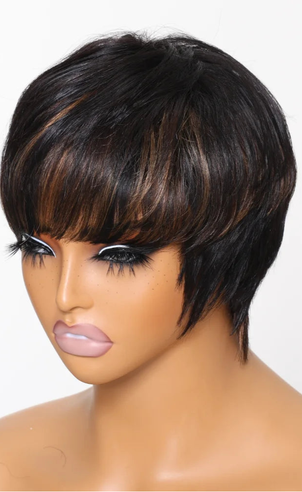 Natural Wavy Wig – 100% Human Hair, Soft Waves with Premium Quality