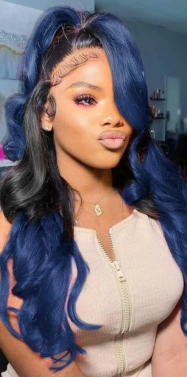 Long Wavy Synthetic Lace Wig for Black Women – Heat Resistant, Adjustable Fit, Natural Look
