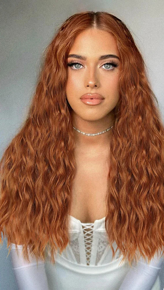 16-Inch 5PCS Natural Wave Clip-In Hair Extensions – Lightweight, Heat-Friendly, Piano Color