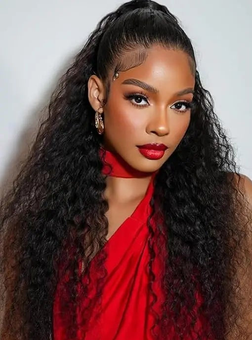 Long Lace Front Wig – Transparent Swiss Lace (26+ Inches)