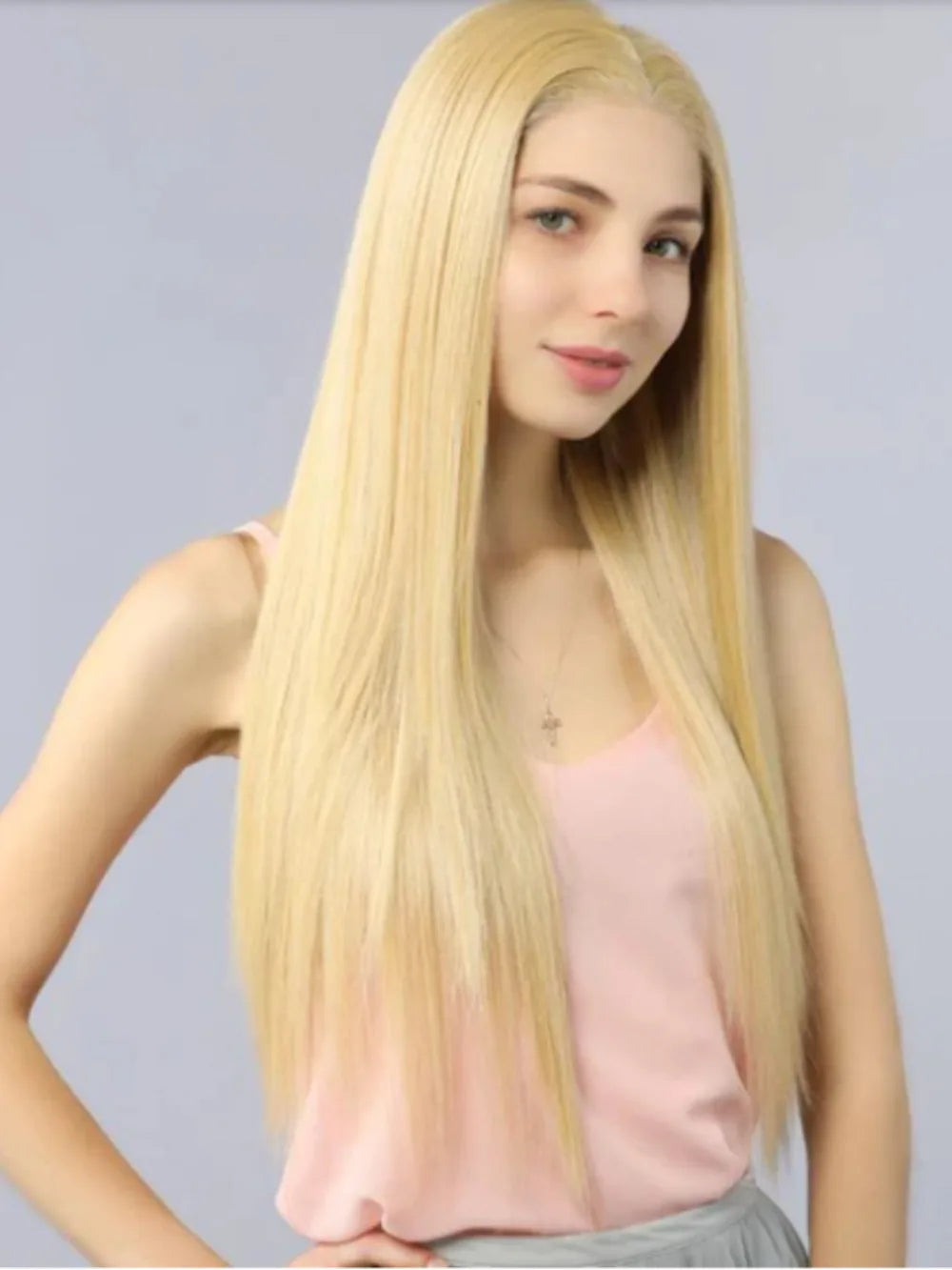 13x6 Transparent Lace Front Wig – 18-24 Inch Straight Human Hair, Dyeable & Natural"