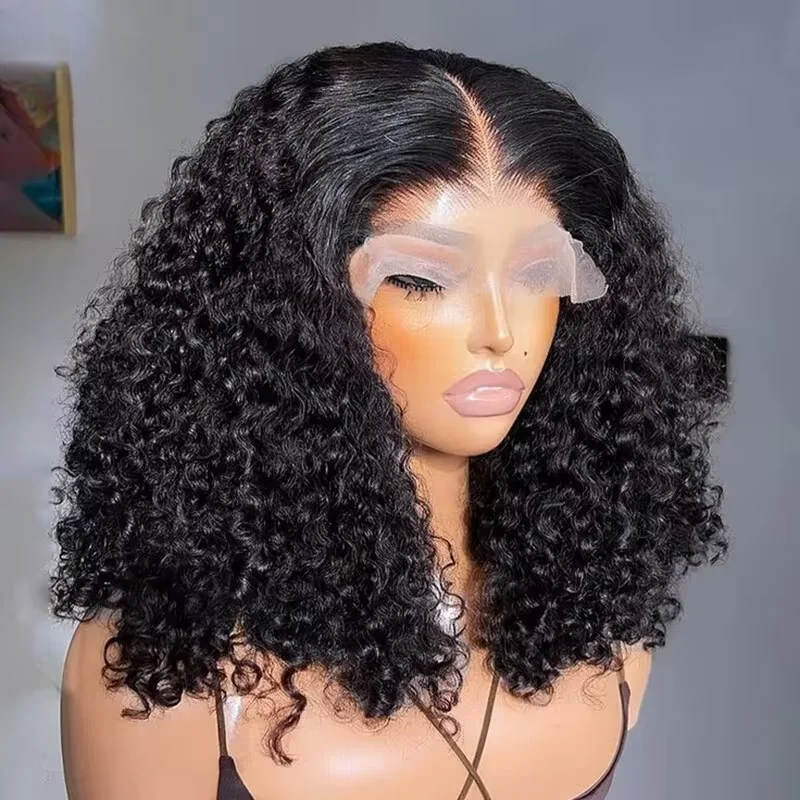 Deep Wave Vietnamese Remy Human Hair Lace Front Wig – 13x4 & 4x4 Frontal, Short Length (4-16 inches)
