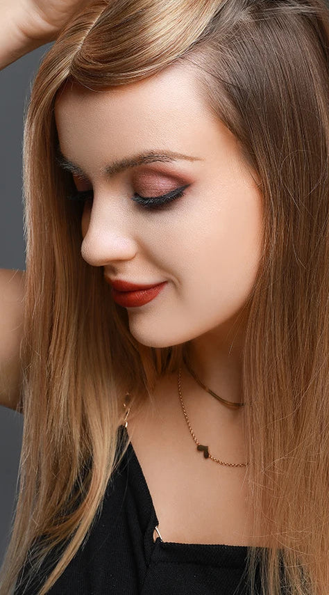 100% Real Human Hair Topper – Straight Silk Base, Natural Hairline, Tangle-Free