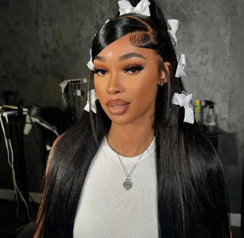 Premium 4x4 Glueless HD Lace Wig – 26+ Inch, 180% Density, Beginner-Friendly & Ready to Wear"