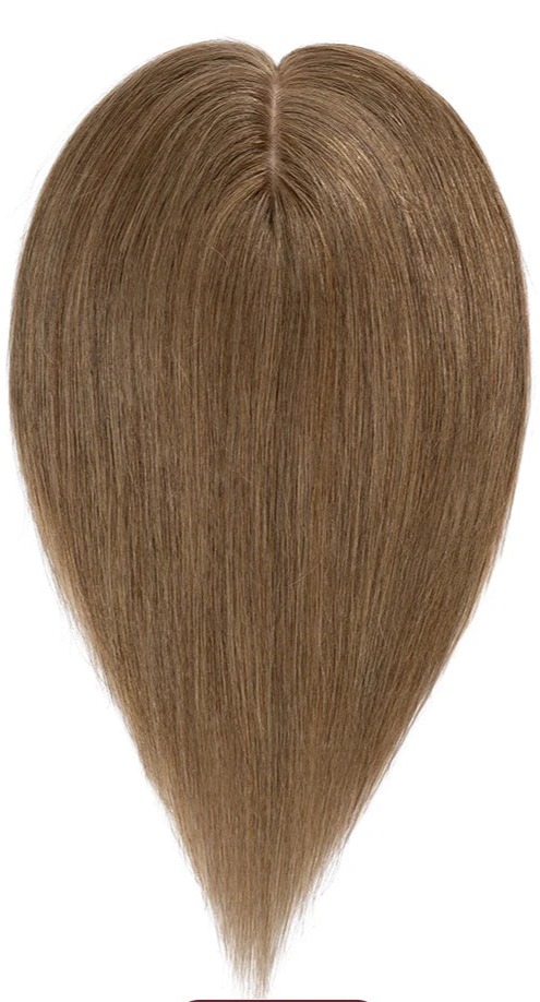 Premium 100% Human Hair Silk Base Topper – Lightweight, Natural Look & Customizable