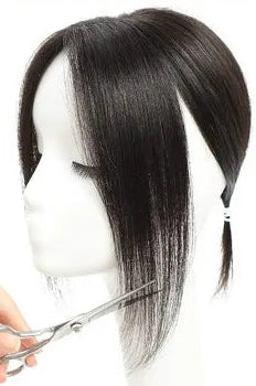 Upgraded Real Human Hair Toppers for Women – Natural Lace Base Wiglets for Thinning Hair