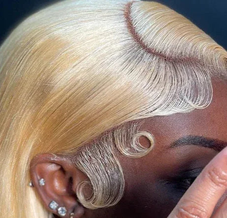 613 Blonde Bob Wig – 13x4 Lace Front, 100% Human Hair, Pre-Plucked, 200% Density